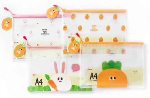 Túi đựng hồ sơ dây kéo Cà rốt YZ5265