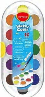 Bộ Màu Nước 12 Màu Kèm Cọ Vẽ Keyroad  KR971829