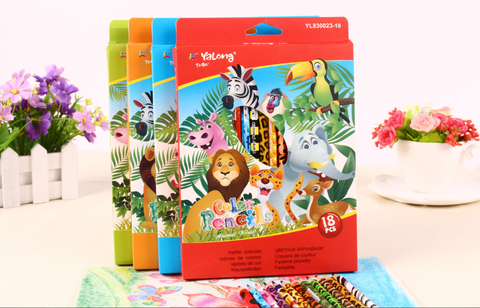 Hộp 18 Cây Viết Chì Màu Yalong YL830023-18