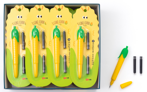 Viết Máy Xanh Bắp Kèm 2 Ống Mực YZ5508