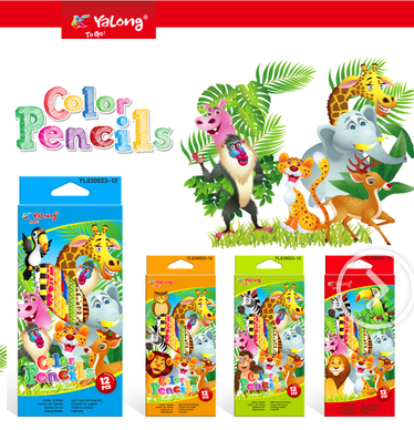 Hộp 12 Cây Viết Chì Màu Yalong YL830023-12