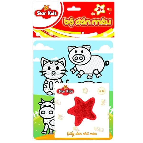 Đồ Chơi Bộ Tranh Dán Màu Thế Giới Thú Cưng K-603