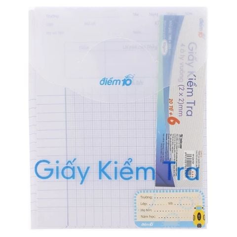 GIẤY KIỂM TRA 4 ÔLY VUÔNG 2X2 TP-GKT07(5404-TL)