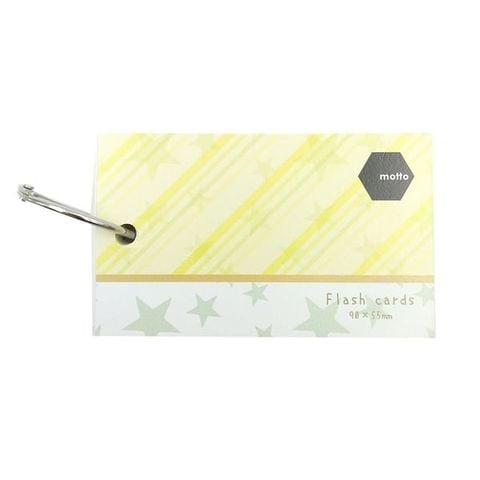 GIẤY NOTE MOTTO FLASH CARDS 90X55MM CYFC90-YE (0013-ĐĐ)