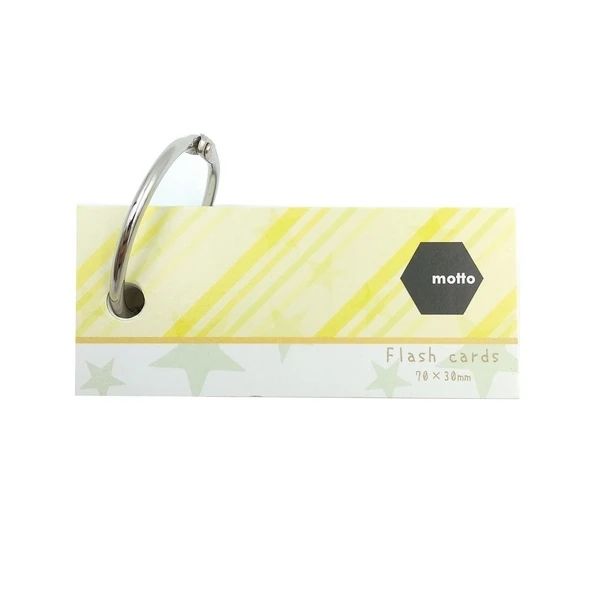 GIẤY NOTE MOTTO FLASH CARDS 70X30MM CYFC70-YE (0013-ĐĐ)