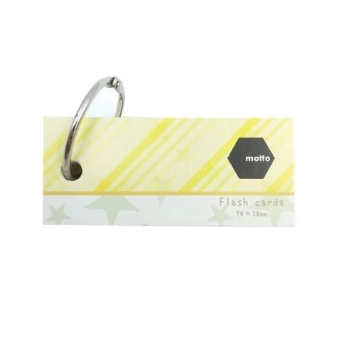 GIẤY NOTE MOTTO FLASH CARDS 70X30MM CYFC70-YE (0013-ĐĐ)