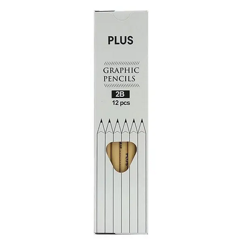 Hộp 12 Bút Chì Gỗ PLUS