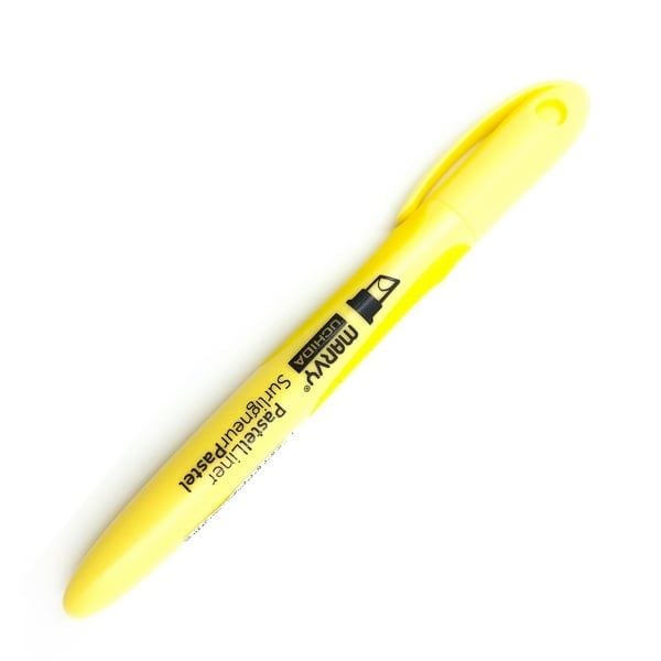 Bút Dạ Quang Marvy 8000 Thân Cao Màu Vàng