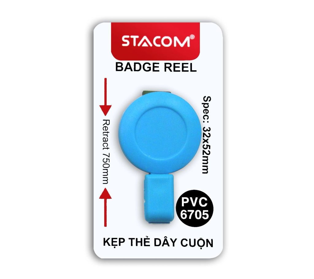 STACOM- KẸP BẢNG TÊN DÂY CUỘN PVC6705(12C/H)(5390-ST)