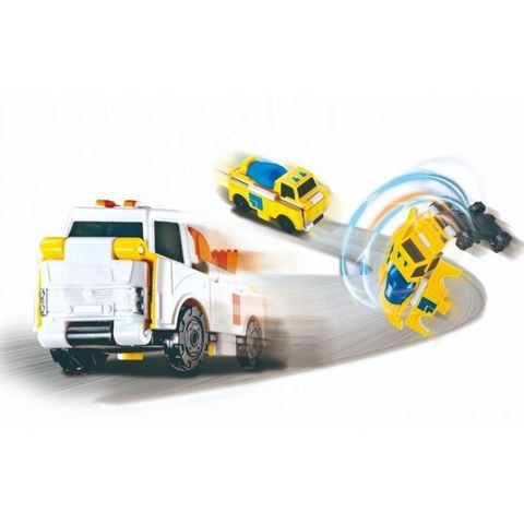 Đồ Chơi Transracers - Xe Trộn Xi Măng Biến Hình Xe Đào - VN463875-02