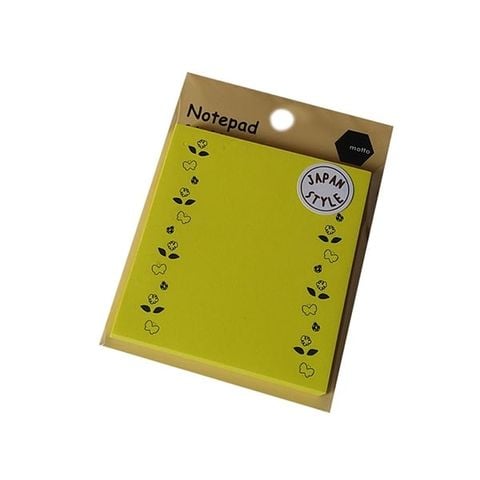 GIẤY NOTEPAD MOTTO 74X81MM CYNPBU-YE (0013-ĐĐ)