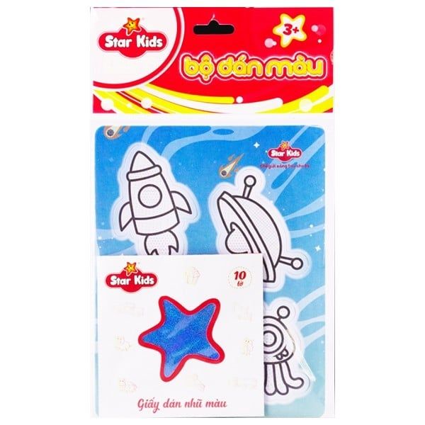 Đồ Chơi Bộ Tranh Dán Màu Thám Hiểm Vũ Trụ Star K-607