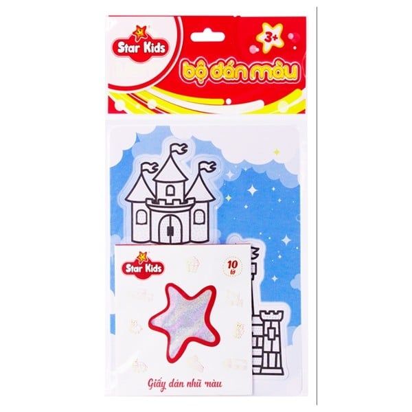 Đồ Chơi  Bộ Tranh Dán Màu Lâu Đài Thần Tiên  K-608