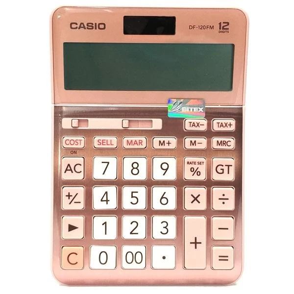 MÁY TÍNH CASIO DF-120FM-PK(4014-BT)