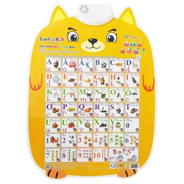 Bảng Điện Tử Thông Minh - Chữ Cái Tiếng Việt Và Số - LT11