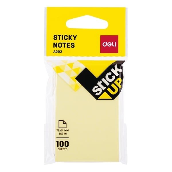 GIẤY NHẮN VÀNG 3*2 TÚI TREO EA00252 (12C/H) (0639-DELI)