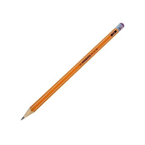 STABILO-VIẾT CHÌ GỖ PENCIL 88 2B, SỌC CAM TRẮNG ĐẦU TÍM(THCK0640)