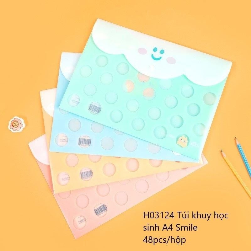 Guangbo - Bìa Nút Học Sinh H03124 A4 Smile