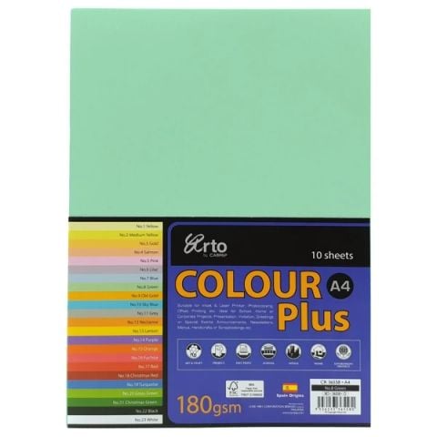 TẬP GIẤY MÀU CR 36558 XANH LÁ NHẠT(10TỜ/XẤP)(4816-VT)