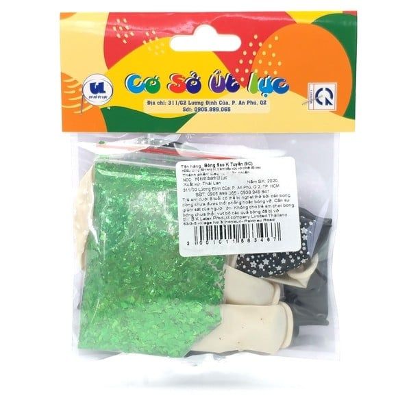 Bong Bóng Sao Kèm Kim Tuyến 8 Cái