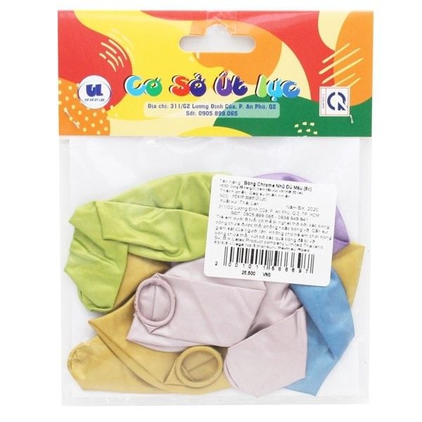 Bong Bóng Chrome Nhũ 8 Cái Nhiều Màu