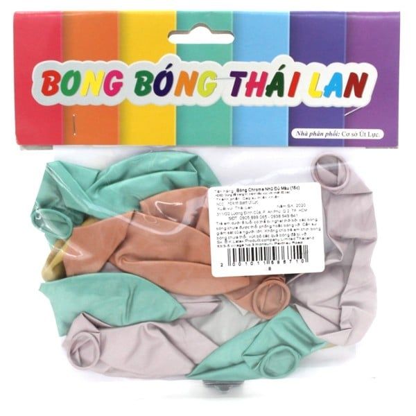 Bong Bóng Chrome Nhũ 15 Cái Nhiều Màu