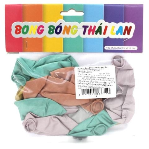 Bong Bóng Chrome Nhũ 15 Cái Nhiều Màu