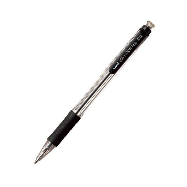 Bút Bi Bấm Uni Laknock Grip SN-101 - Mực Đen