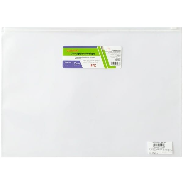 TÚI ZIPPER (PP) - F/C (0331-GP)