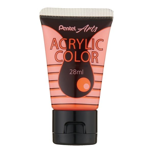 PENTEL - MÀU ACRYLIC TUÝP - WA2_T81 (FLUORESCENT ORANGE) (6T/H) (ST-5390)