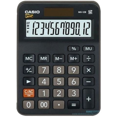 MÁY TÍNH CASIO MX 12B, BK(4014-BT)
