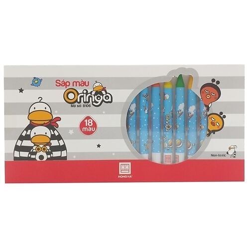 Sáp Màu Oringa 18 Màu Hồng Hà