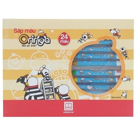 Sáp Màu Oringa 24 Màu Hồng Hà