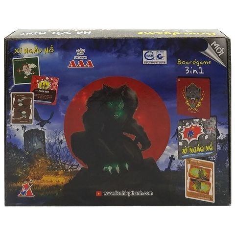 Boardgame 3in1 LHT Ma Sói - Mèo Boom - Xí Ngầu Lắc