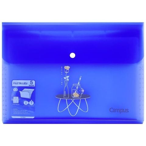 FILE TÀI LIỆU NGANG DF-5X-G2 MÀU XANH THAN (5 NGĂN)(0377-TK)