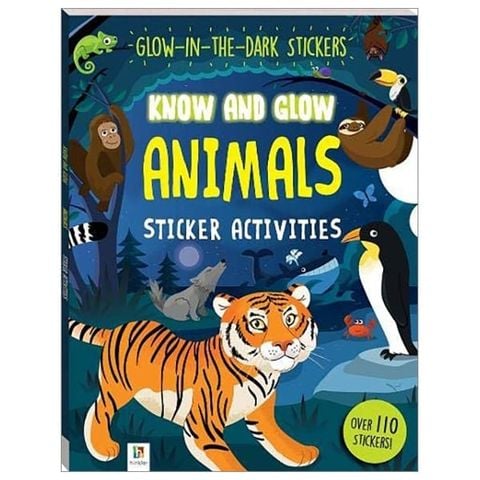 KNOW & GLOW ANIMALS STICKER ACTI_HINKLER 0822