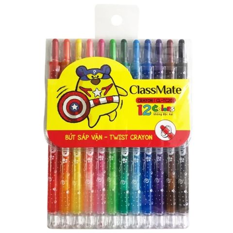 BÚT SÁP VẶN 12 MÀU CL-TC201 (12C/H) (0377-TK)