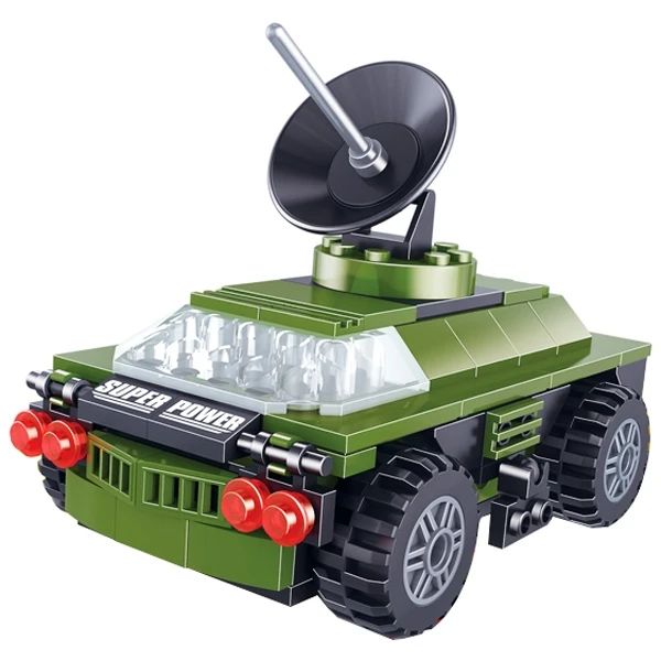 GHÉP HÌNH XE RA ĐA 115 CHI TIẾT - DK81055-DKA 77