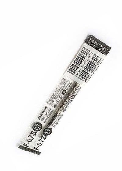 ZEBRA - RUỘT F – 0.7 MỰC ĐEN (BA115 - F701 - F301 - F301COMP) - BR-1B-F-BK  (MS)