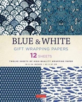 Blue And White Gift Wrapping Papers