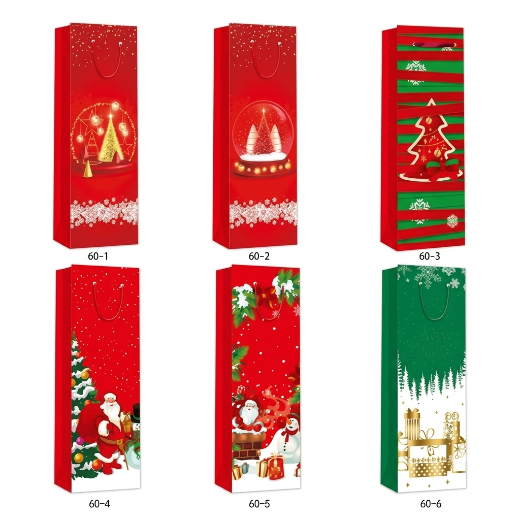 Túi Đựng Rượu 60-1/2/3/4/5/6 H/12 Noel (Giao Mẫu Ngẫu Nhiên)