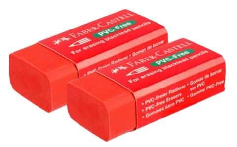 FABER - GÔM PVC-FREE ĐỎ 189531 (2 VIÊN/ GÓI) (COX-0056)
