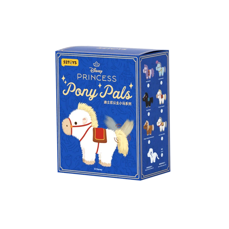 52toys Mô Hình Disney Princess Pony Pals Series Plush Keychain  (Vta)