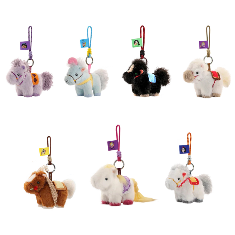 52toys Mô Hình Disney Princess Pony Pals Series Plush Keychain  (Vta)
