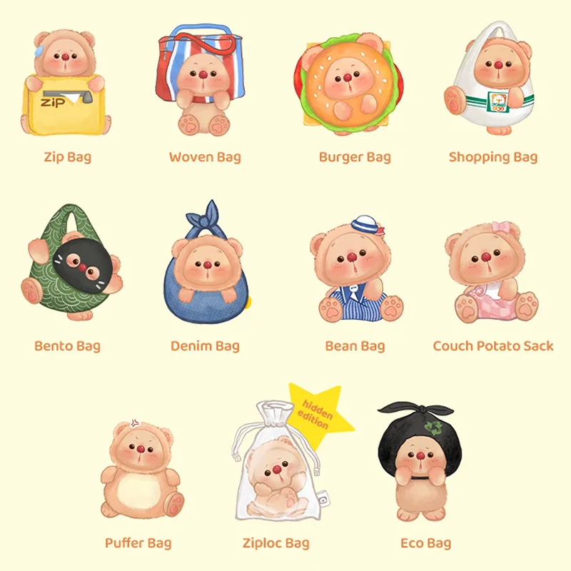 Other Art Toys Mô Hình OYO Portable Treasure Bag Mini Plush JO-2026053 (Giao Mẫu Ngẫu Nhiên)