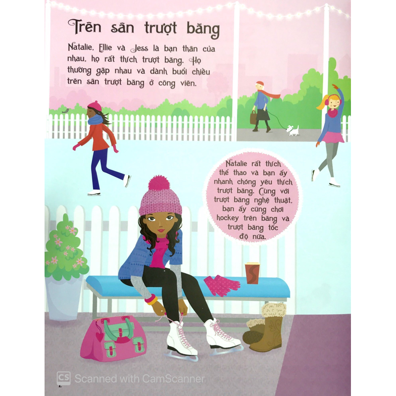 Dán Hình Sáng Tạo Trang Phục Búp Bê-Duyên Dáng Trên Sân Băng