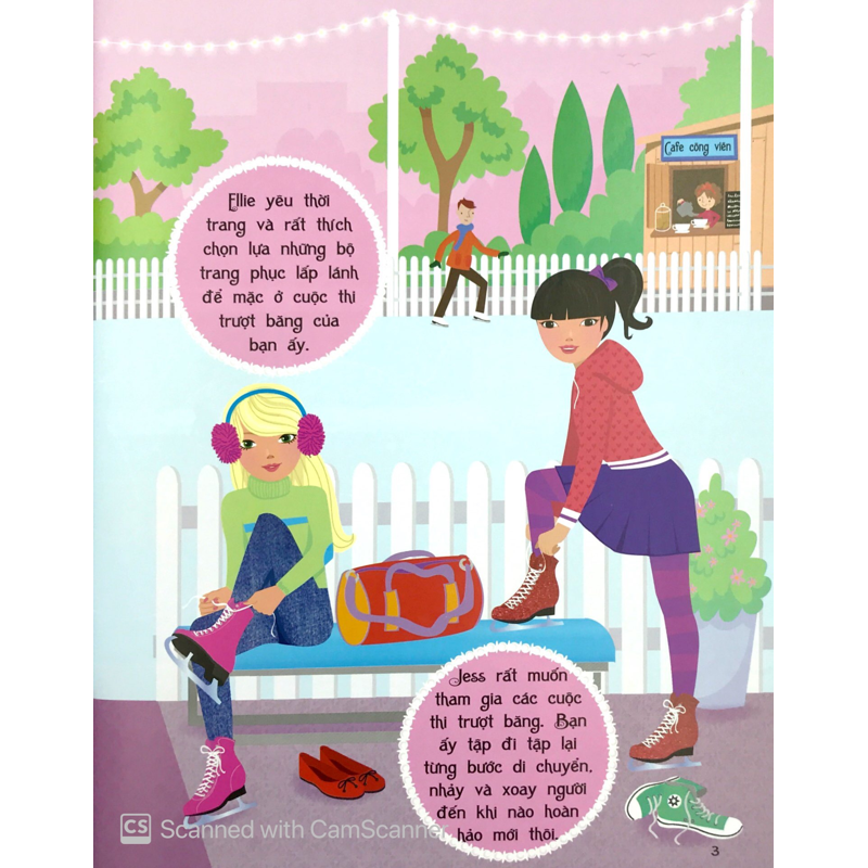 Dán Hình Sáng Tạo Trang Phục Búp Bê-Duyên Dáng Trên Sân Băng