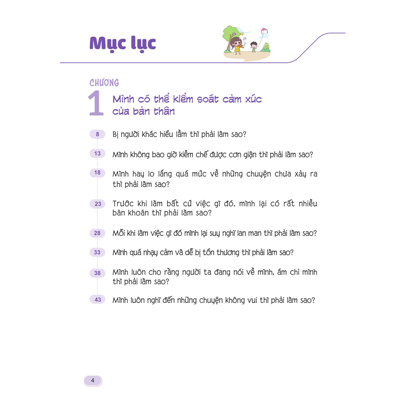 40 Bài Học Giúp Học Sinh Tiểu Học Làm Chủ Cảm Xúc - Học Cách Suy Nghĩ Tích Cực