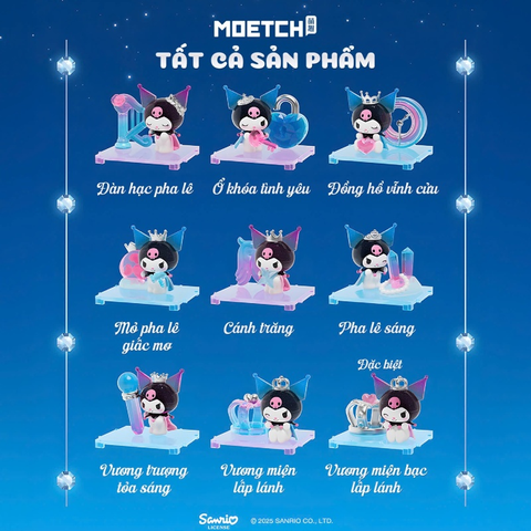 Moetch Mô Hình Trang Trí Kuromi Shimmering Crystal Palace MM14 (Giao Mẫu Ngẫu Nhiên)