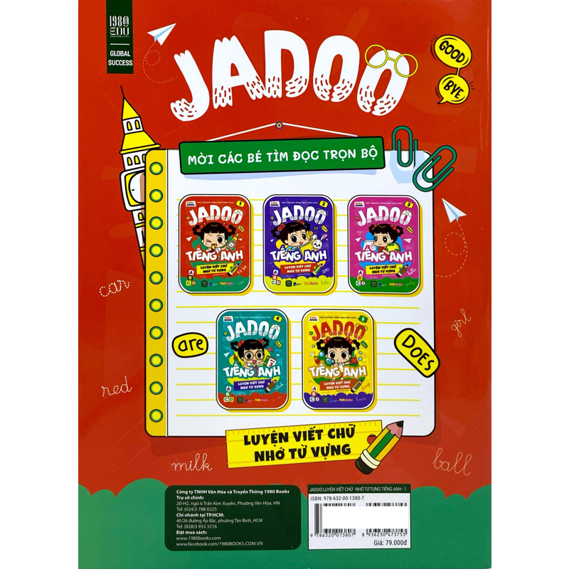 Global Success - Jadoo Tiếng Anh - Luyện Viết Chữ Nhớ Từ Vựng - Tập 1